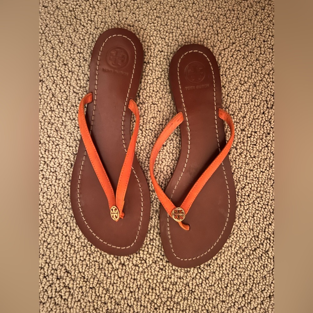 Tory Burch Strappy Sandal Orange Size 8.5